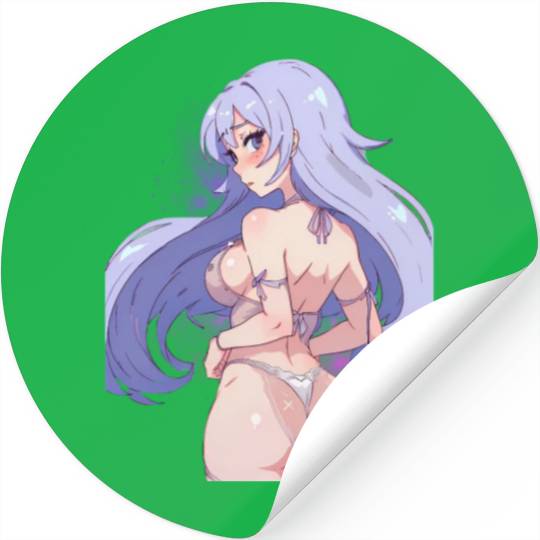 Waifu Material Embracing Anime, Manga Stickers