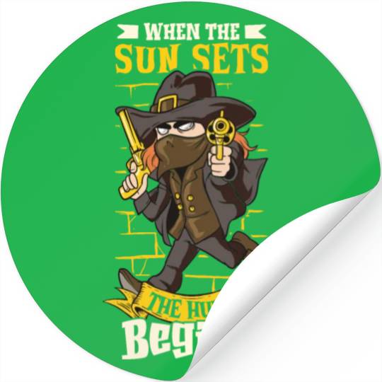 Vampire Hunter Undead Slayer Stake and Cross Stickers