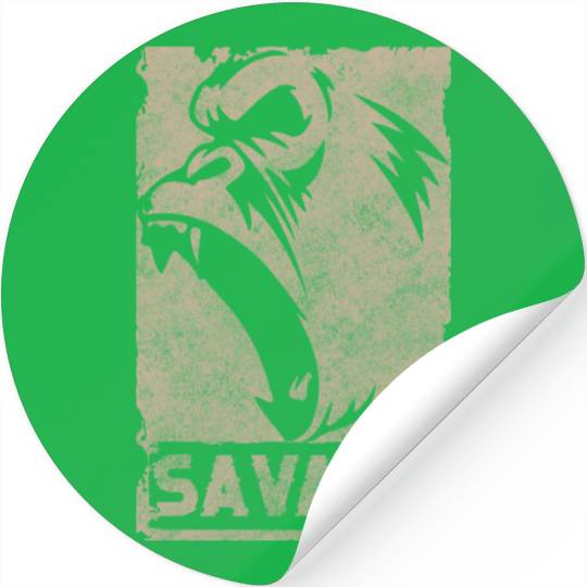 Gorilla Silverback Primate Stickers