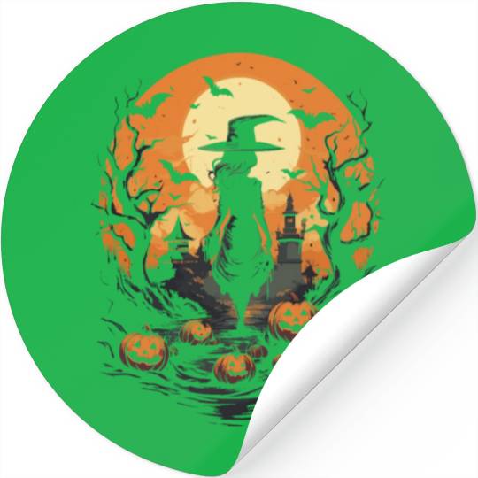 Embrace the Magic Halloween Witch Stickers