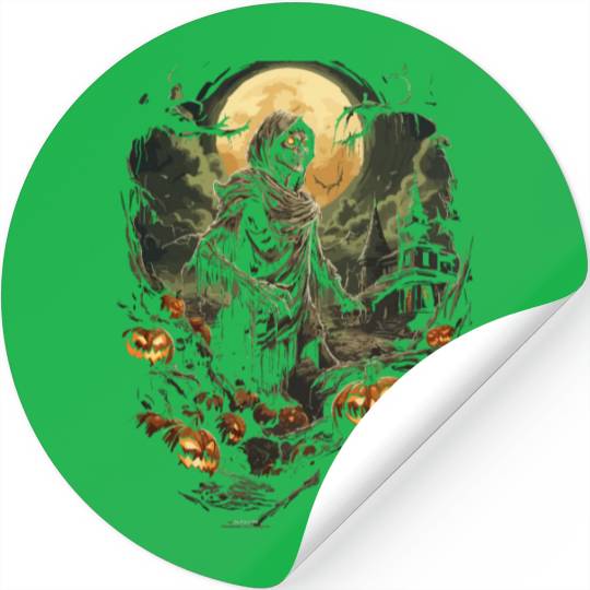 Epic Halloween Zombie Costume Scare Your Friends Stickers