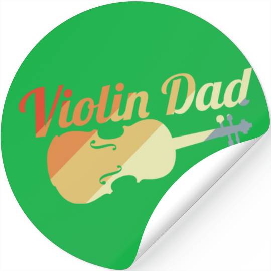 Violin Father Stickers