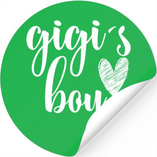Funny Matching Gigi Boy for Grandma Whit Boy Stickers