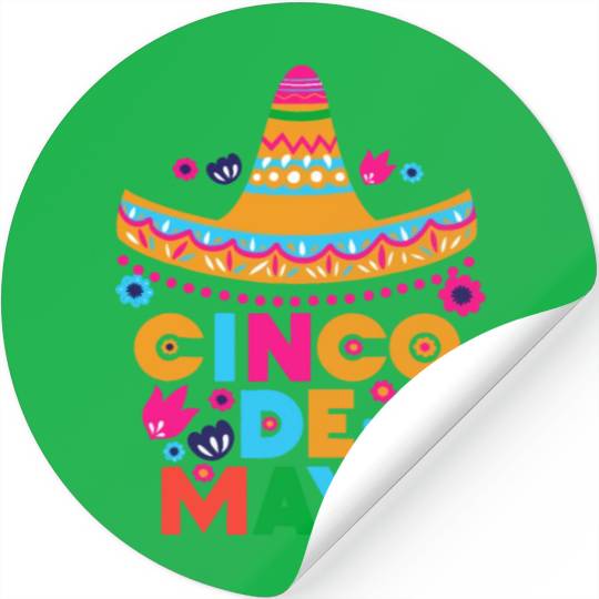 Cinco De Mayo Fiesta Surprise Camisa 5 De Mayo Stickers