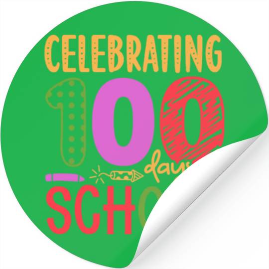 Celebrating 100 days of school Stickers