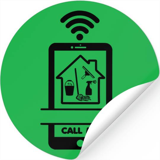 House or business dirty, need a cleaner? Call me Stickers
