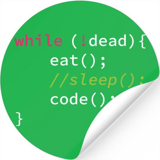 Funny Coding Computer Science Programmer Eat Sleep Stickers