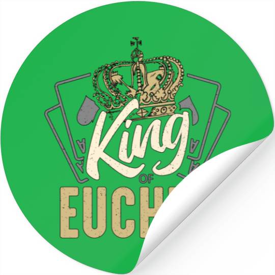 Euchre King Of Euchre Board Game Playing Cards Stickers