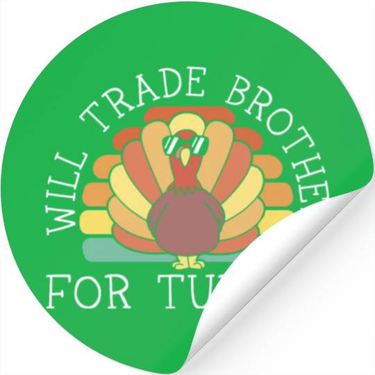 Happy Thanksgiving Holiday Dinner Turkey Blessed Stickers