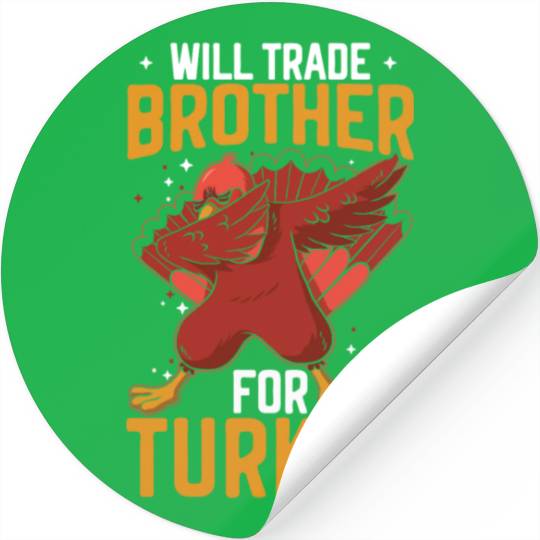 Happy Thanksgiving Holiday Dinner Turkey Blessed Stickers