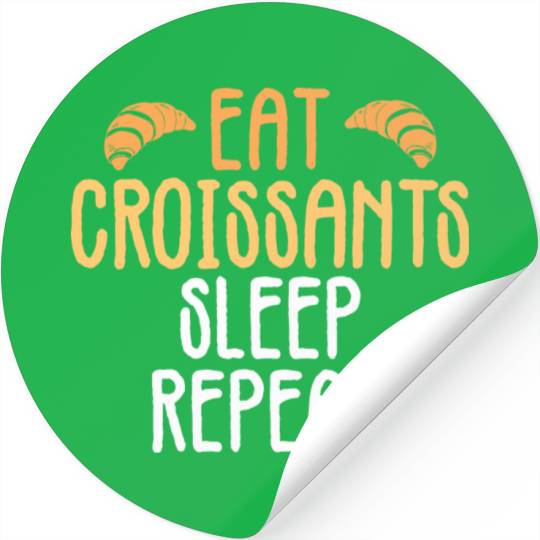 Croissant Love Joke Bakery Bread Pastry Patisserie Stickers