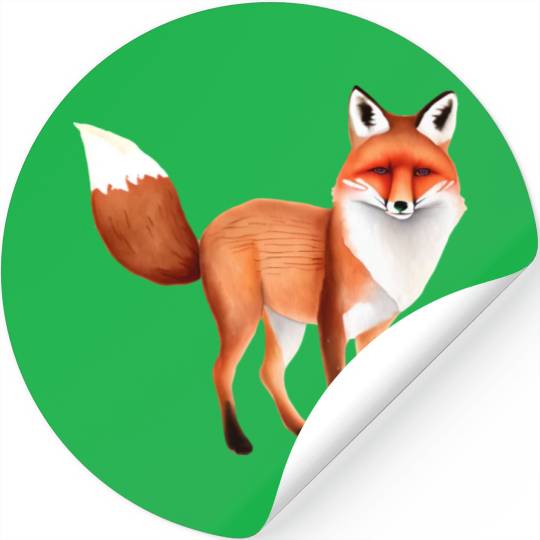 Red Fox Stickers