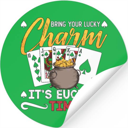 Euchre Bring Your Lucky Charm It's Board Game Stickers