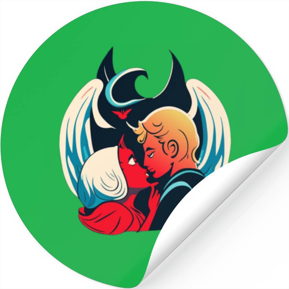 Devil and Angel Stickers
