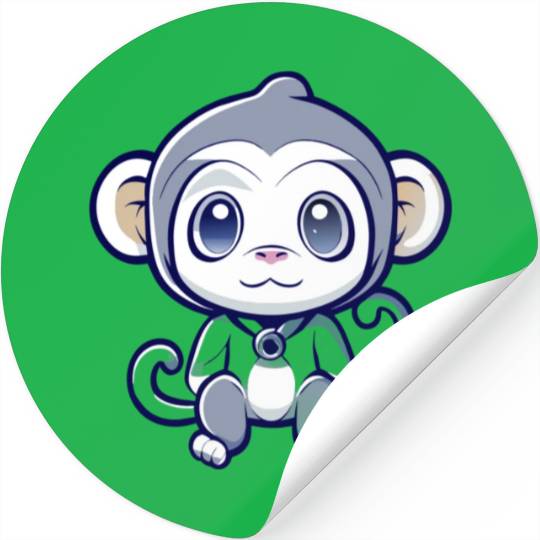 cute monkey Stickers
