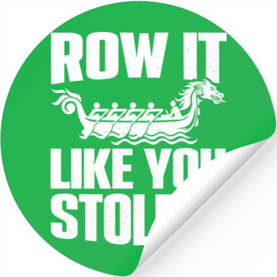 Funny Dragon Boat Racing Paddle Stickers