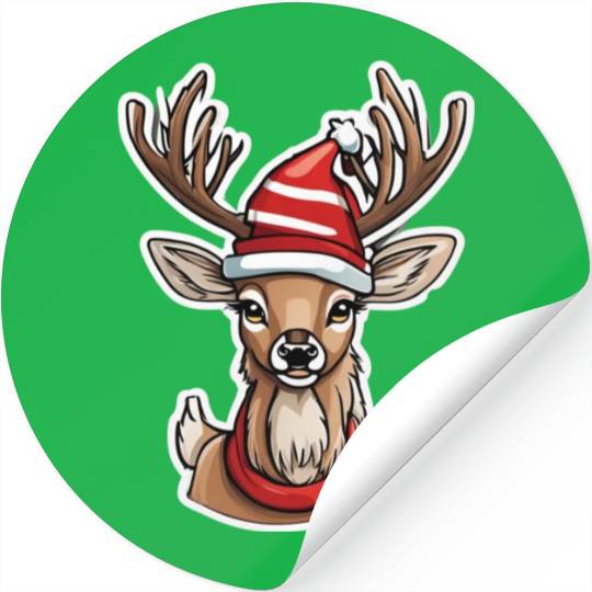 Reindeer cute Reindeer Christmas Reindeer Stickers