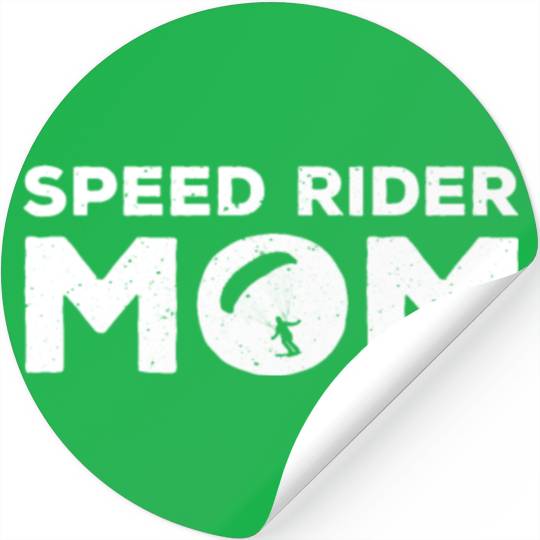 Funny Speed Rider Mom Mother's Day Stickers