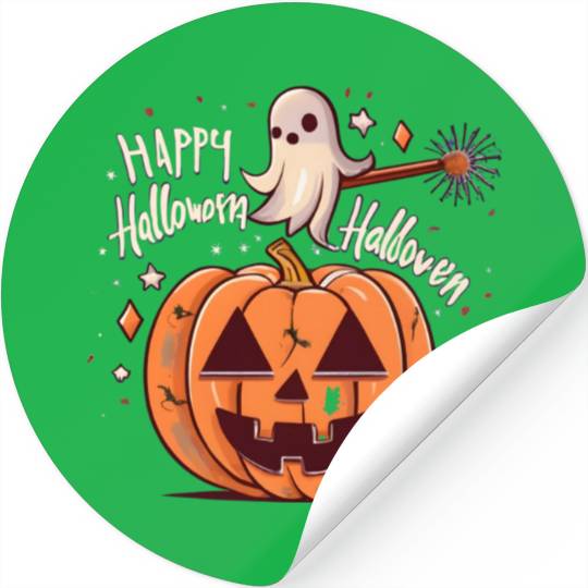 happy Halloween,Haunted Halloween Stickers