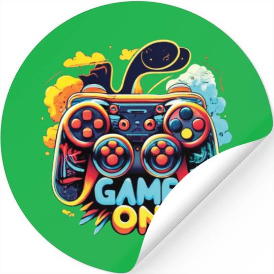 Game On Controller Stickers
