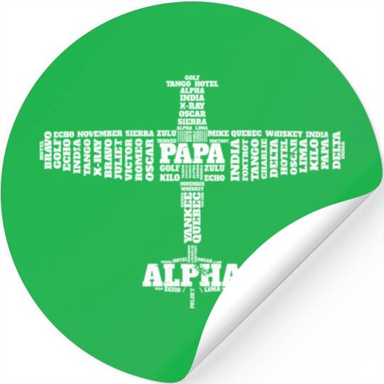 Aviation Alphabet For Pilots Stickers