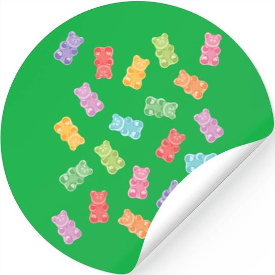 Gummy Bears Fruit Gum Candy Candy Stickers