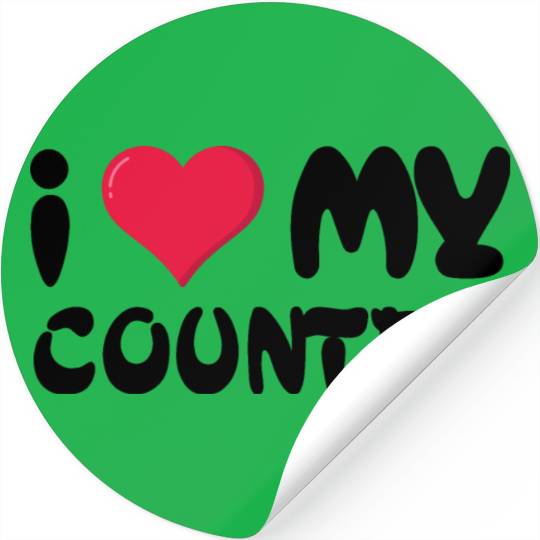 I love my country Stickers