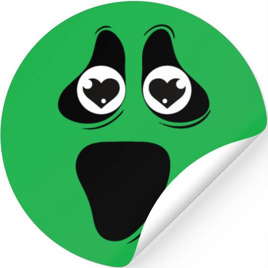 Cute Inlove Ghost Face Stickers