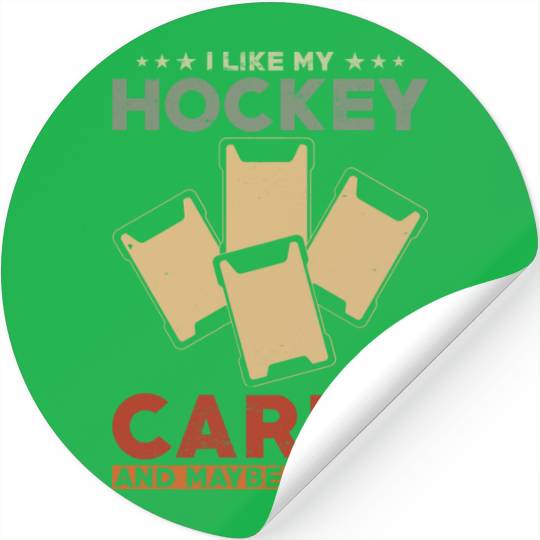 Hockey Trading Card Collector Quote Stickers