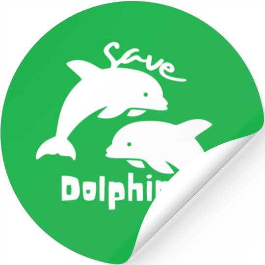 Save Dolphins Stickers