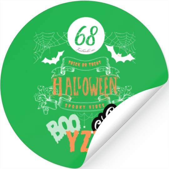Halloween trick or treat spooky vibes Stickers