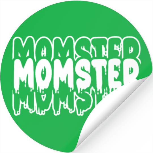 Momster Halloween Costume Mom Mama Women Stickers