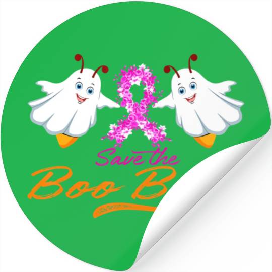 Fun Boobs Save The Boo Bees Breast Cancer Stickers