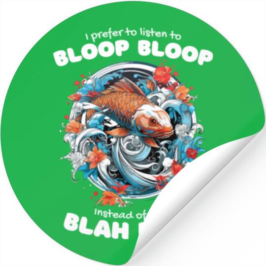Koi Fish Koi Carp Japanese Koi Garden-Pond funny Stickers