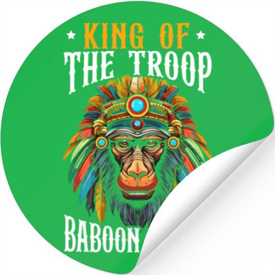 Baboon Monkey Lover Wildlife Animal Zookeeper Stickers