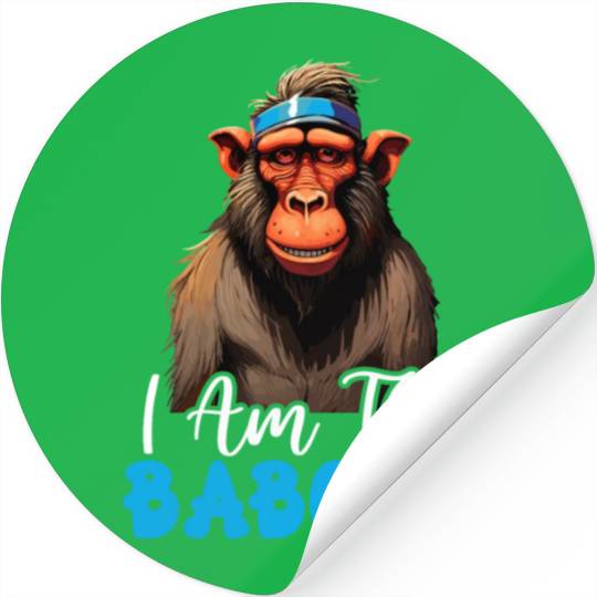 Baboon Monkey Lover Wildlife Animal Zookeeper Stickers