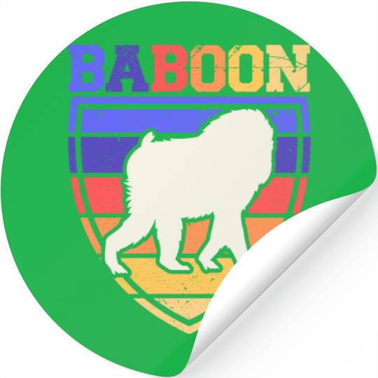 Baboon Monkey Lover Wildlife Animal Zookeeper Stickers