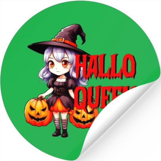 Hallo Queen Red Witch Stickers