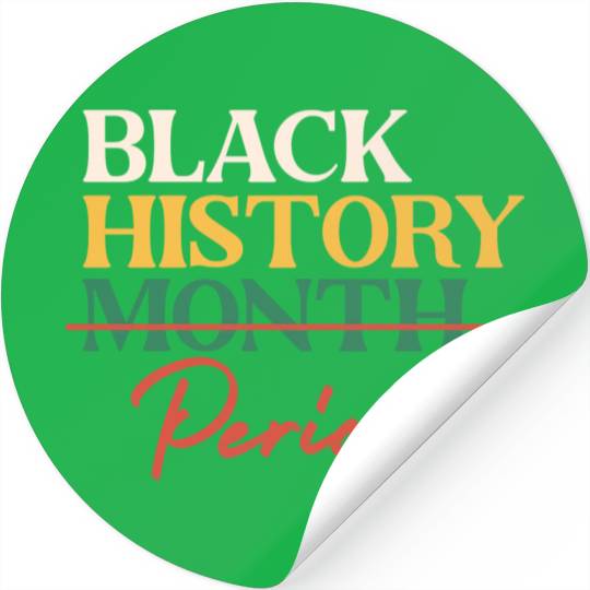Black History Month Period Stickers