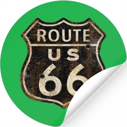 Route 66 vintage sign 2 Stickers