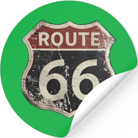 Route 66 vintage sign Stickers