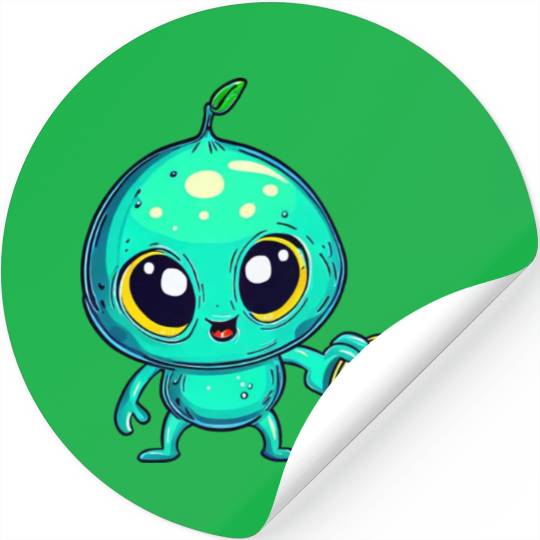 Alien Fruit Magic: Sweet Lemon from Outer Space Stickers
