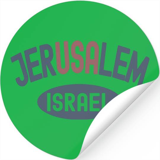 Usa Jerusalem Israel Stickers