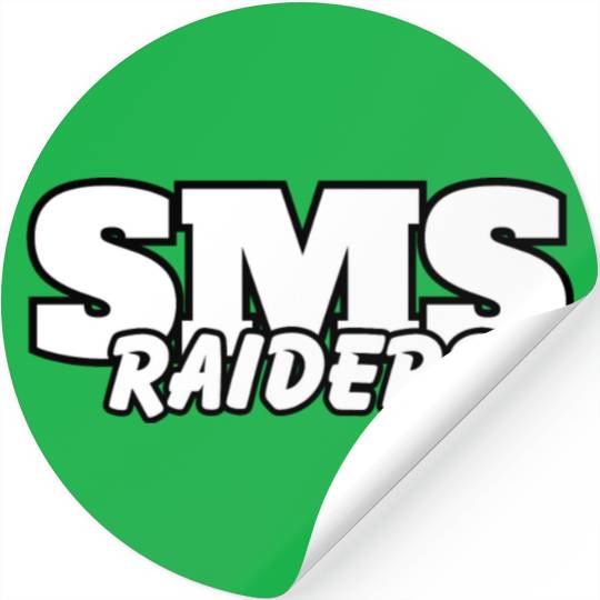 SMS Raider spirit wear and game day wear Stickers