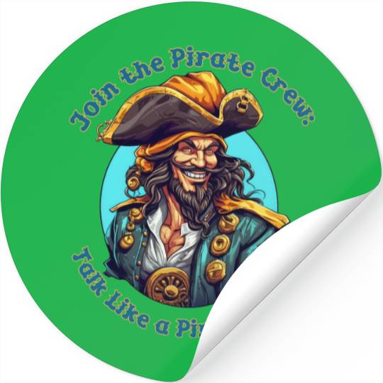 Join the Pirate Crew: Talk Like a Pirate Today! Stickers
