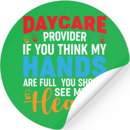 Daycare Provider Childcare Pre-k Teacher Appreciat Stickers