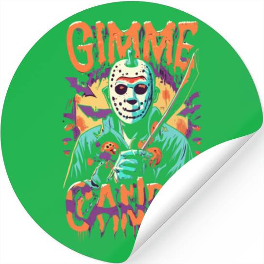 Halloween Gimme Candy Spooky Season Stickers