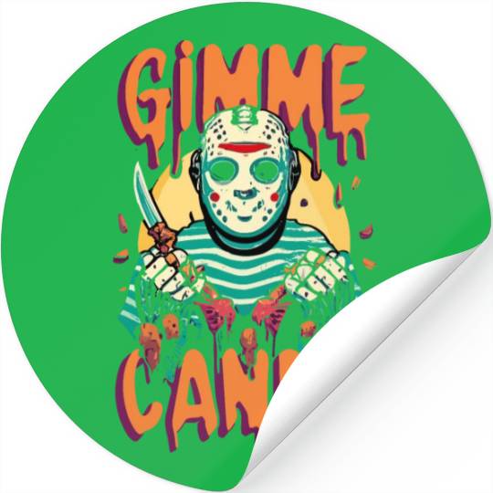 Halloween Gimme Candy Spooky Season Stickers
