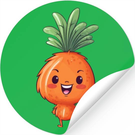 Kawaii Carrot: Cute Vegetable Pal Stickers