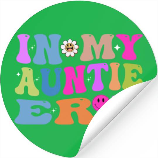 In My Auntie Era Baby Announcement for Aunt Mother Stickers